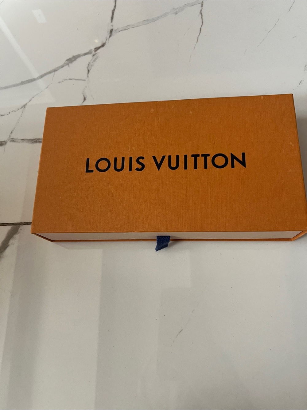 Louis Vuitton Orange Box with Black Logo